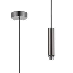 D1008BC  Wick 1.7m 1 Light Pendant, 1 x G9, Black Chrome